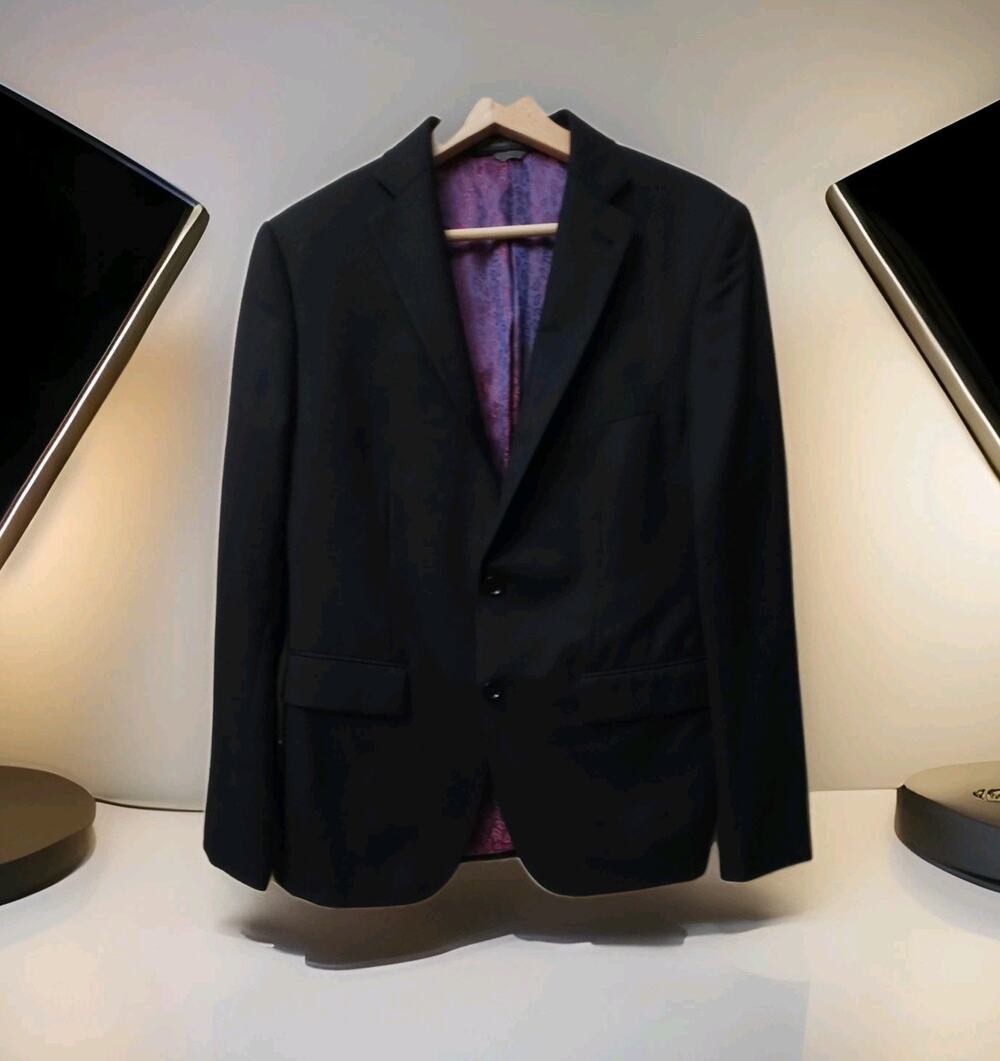 Indochino wool cashmere blend 2-button geometric blazer sport jacket 40S